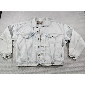 Guess Mens Denim Trucker Jean Jacket Size Large Made In USA Vintage 90’s